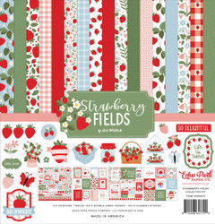 Echo Park Strawberry Fields -paperipakkaus, 12