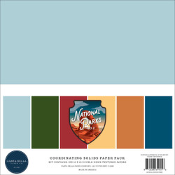 Carta Bella National Parks no. 2, Solids -paperipakkaus, 12