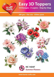 Valmiiksi leikattuja 3D kuvia, Summer Flowers
