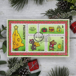 Käsitellen leimasin Postimerkki