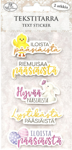 Tekstitarra Iloista Pääsiäistä
