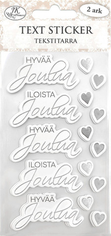 Tekstitarra Jouluteksti, hopea