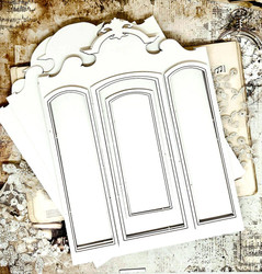 Alchemy of Art Chipboard Album Base, Behind Closed Doors, Wardrobe