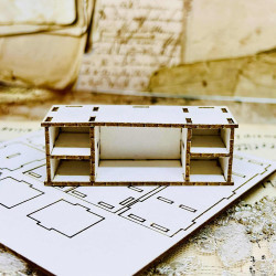 Alchemy of Art Chipboard -koristeet, Behind Closed Doors, Shelf