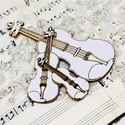 Alchemy of Art Chipboard -koristeet, Behind Closed Doors, Violin