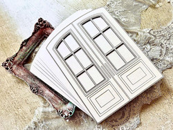 Alchemy of Art Chipboard Album Base, Shades of Blue, Door