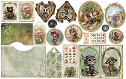 Alchemy of Art Fabric Extras to Cut kangas-arkki Friends of the Forest