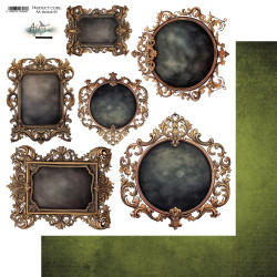 Alchemy of Art skräppipaperi Wonderful Christmas Time, Frame