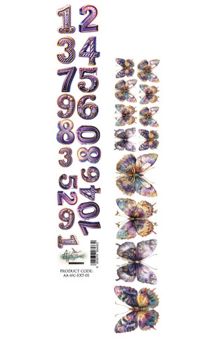 Alchemy of Art kuva-arkki In Purple Color 01, 30 x 5 cm