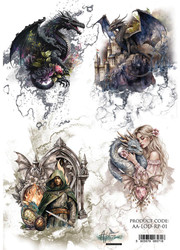 Alchemy of Art riisipaperi The Legends of the Dragons