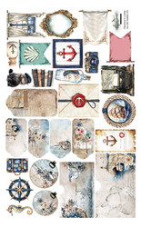 Alchemy of Art Fabric Extras to Cut kangas-arkkiOcean Blue 1