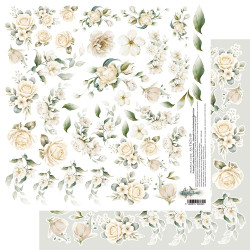 Alchemy of Art skräppipaperi The Beginning of Our Story, Flowers, 12