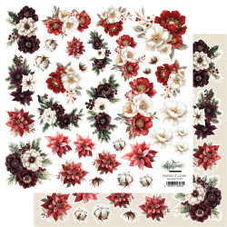 Alchemy of Art skräppipaperi Wonderful Christmas Time, Flowers