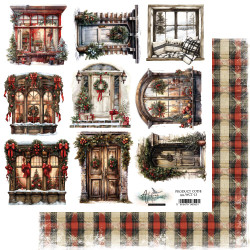 Alchemy of Art skräppipaperi Wonderful Christmas Time, Doors and Windows