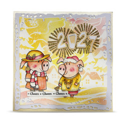 Aall & Create leimasin Holiday Pigs