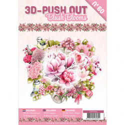 3D-Push Out -kirja Blush Blooms