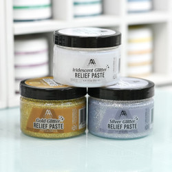 Altenew Silver Glitter Relief -pasta
