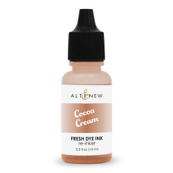 Altenew Fresh Dye Ink -täyttöpullo, sävy Cocoa Cream