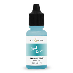 Altenew Fresh Dye Ink -täyttöpullo, sävy Teal Cave