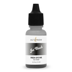 Altenew Fresh Dye Ink -täyttöpullo, sävy Jet Black
