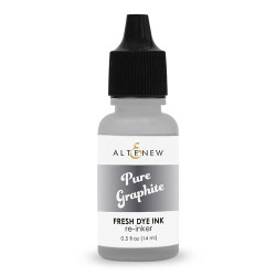 Altenew Fresh Dye Ink -täyttöpullo, sävy Pure Graphite