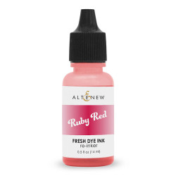 Altenew Fresh Dye Ink -täyttöpullo, sävy Ruby Red