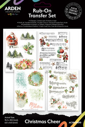Arden Creative Studio Rub-Ons siirtokuvat Christmas Cheer, 4 arkkia