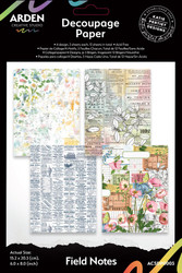 Arden Creative Studio Decoupage -paperi, Field Notes