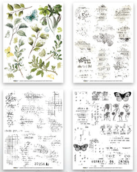 Arden Creative Studio Rub-Ons siirtokuvat Garden Chronicles Essentials, 4 arkkia