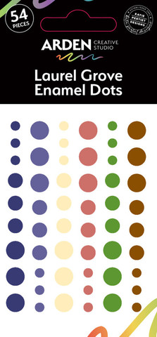 Arden Creative Studio Enamel Dots -tarrat Laurel Grove
