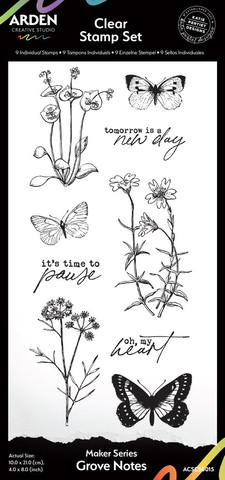 Arden Creative Studio leimasin Grove Notes