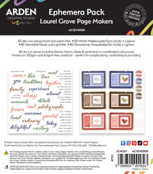 Arden Creative Studio Ephemera -leikekuvat Laurel Grove Page Makers