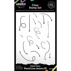 Arden Creative Studio leimasin Pencil Line Arrows 01