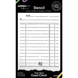 Arden Creative Studio sapluuna Guest Check
