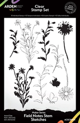 Arden Creative Studio leimasin Field Note Stem Sketches