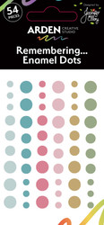 Arden Creative Studio Enamel Dots -tarrat Remembering...