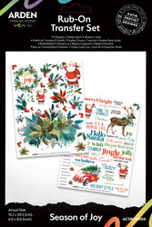 Arden Studio Rub-Ons siirtokuvat Season of Joy, 4 arkkia