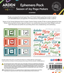 Arden Creative Studio Ephemera -leikekuvat Season of Joy Page Makers