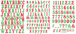 Arden Creative Studio Vintage Christmas tarrat Alphabet