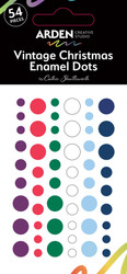 Arden Creative Studio Enamel Dots -tarrat Vintage Christmas