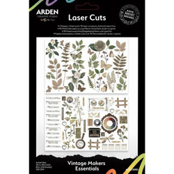 Arden Creative Studio Laser Cuts -leikekuvat Vintage Makers, Essentials