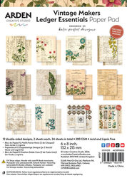 Arden Creative Studio paperipakkaus Vintage Makers, Ledger Essentials, 6
