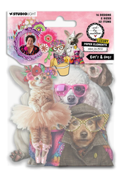 Studio Light Art By Marlene Paper Elements -leikekuvat Cats & Dogs