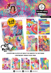 Studio Light Art By Marlene Collage Paper -paperipakkaus Handpainted Papers