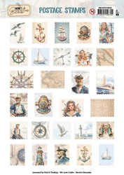 Berrie's Beauties Nautical Breeze 3D-kuvat Postage Stamps