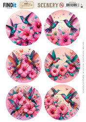 Berrie's Beauties 3D-kuvat Celestial Hummers Round