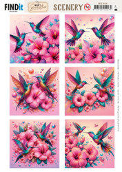 Berrie's Beauties 3D-kuvat Celestial Hummers Squares