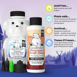 Bearly Art Precision Craft Glue - THE BUNDLE -setti