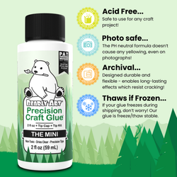 Bearly Art Precision Craft Glue - THE MINI -liima, 59 ml + kärkisetti