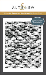 Altenew Press Plate Essential Textures: Basketweave -levy